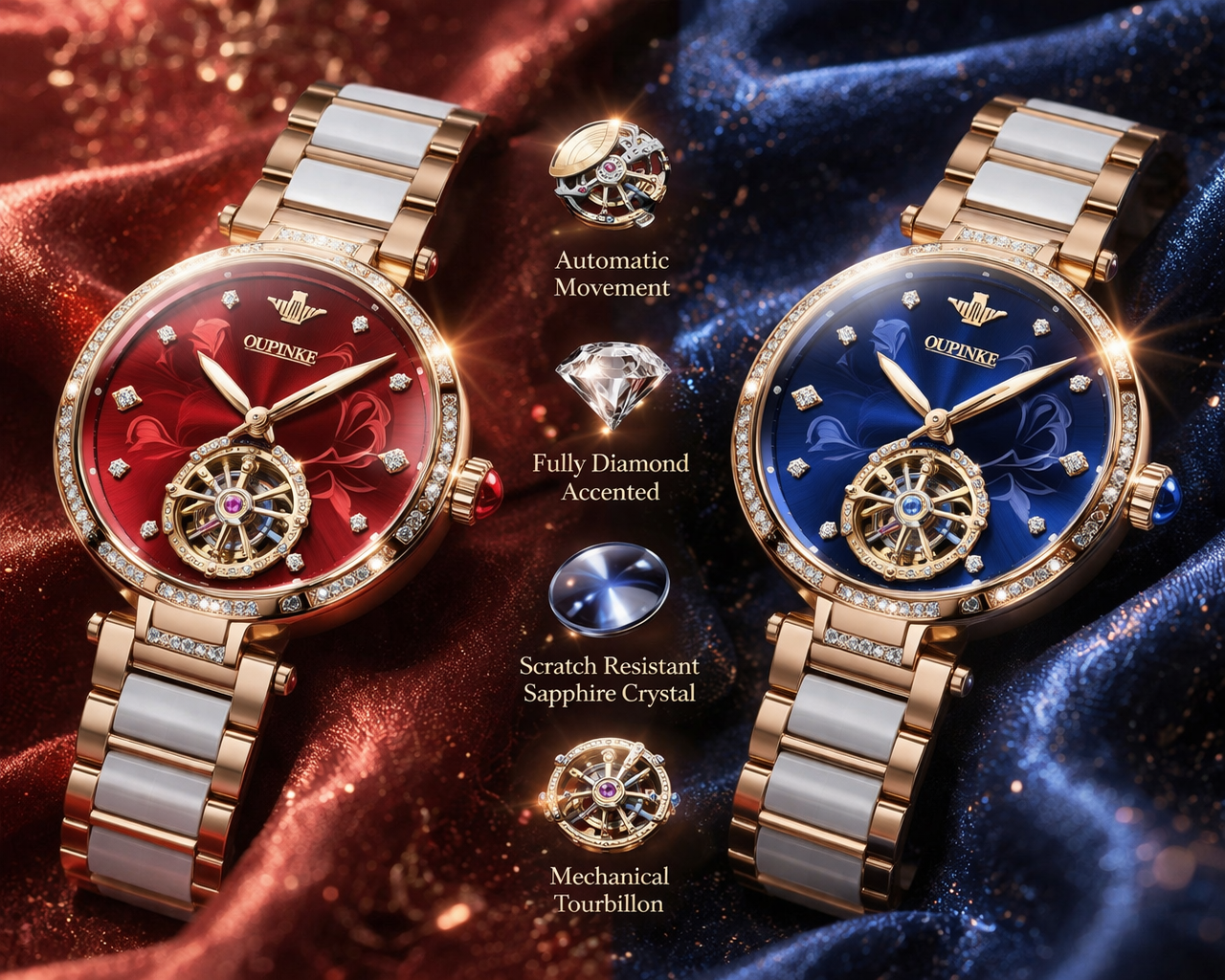 After Dark Diamond Automatic Tourbillon Watch